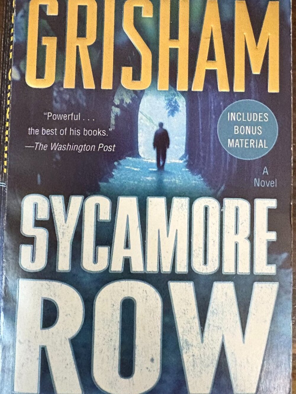 John Grisham Book: Sycamore Book Road
